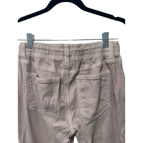 American Eagle Tan Khaki Drawstring Joggers Size 6 Capsule Staple - Picture 8 of 13